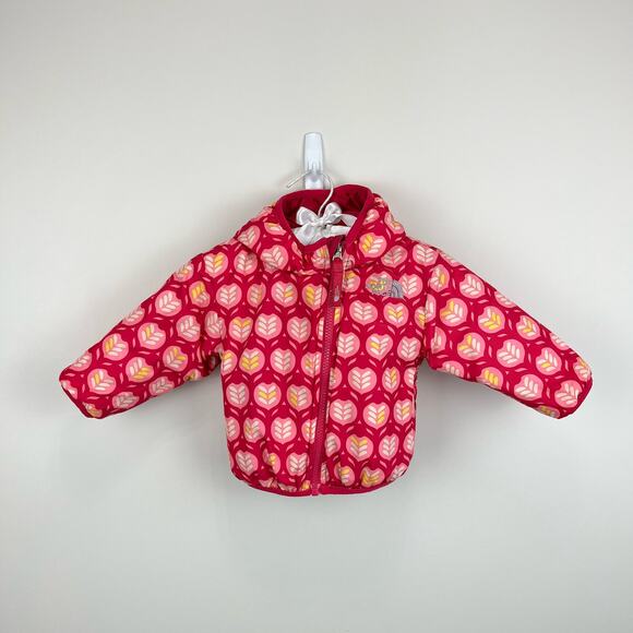 The North Face Girls Reversible Perrito Jacket 3-6 Months - Picture 2 of 11